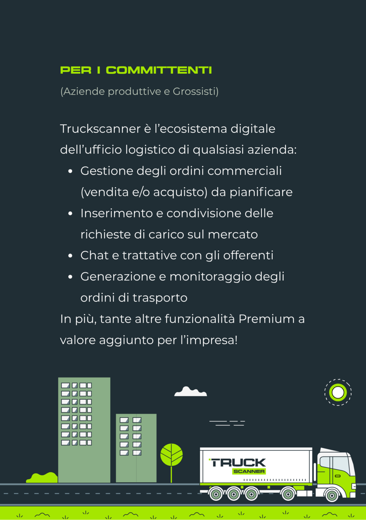 Truckscanner, la borsa carichi gratuita per Aziende e Trasportatori