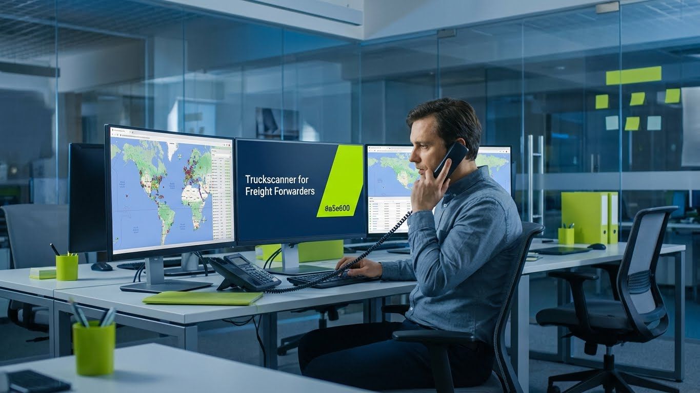 Spedizioniere che gestisce network vettori e carichi su piattaforma digitale