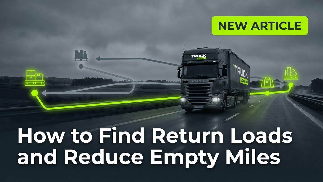 Pianificazione tratta camion con consegna andata e matching carico ritorno