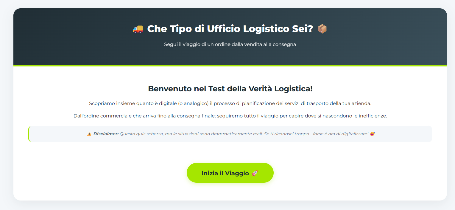 Test: Quanto è Efficiente la Tua Gestione Trasporti?