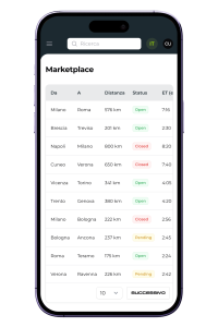 App Truckscanner su dispositivo mobile